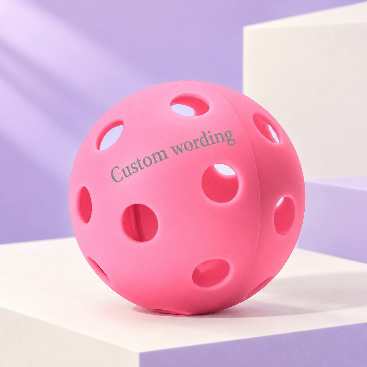 TEMU 4pcs/8pcs Laser-engraved Custom Letter & Number Pickleballs Suitable For Indoor Gaming, Hole Design For Racket Compatibility, Durable Seamless