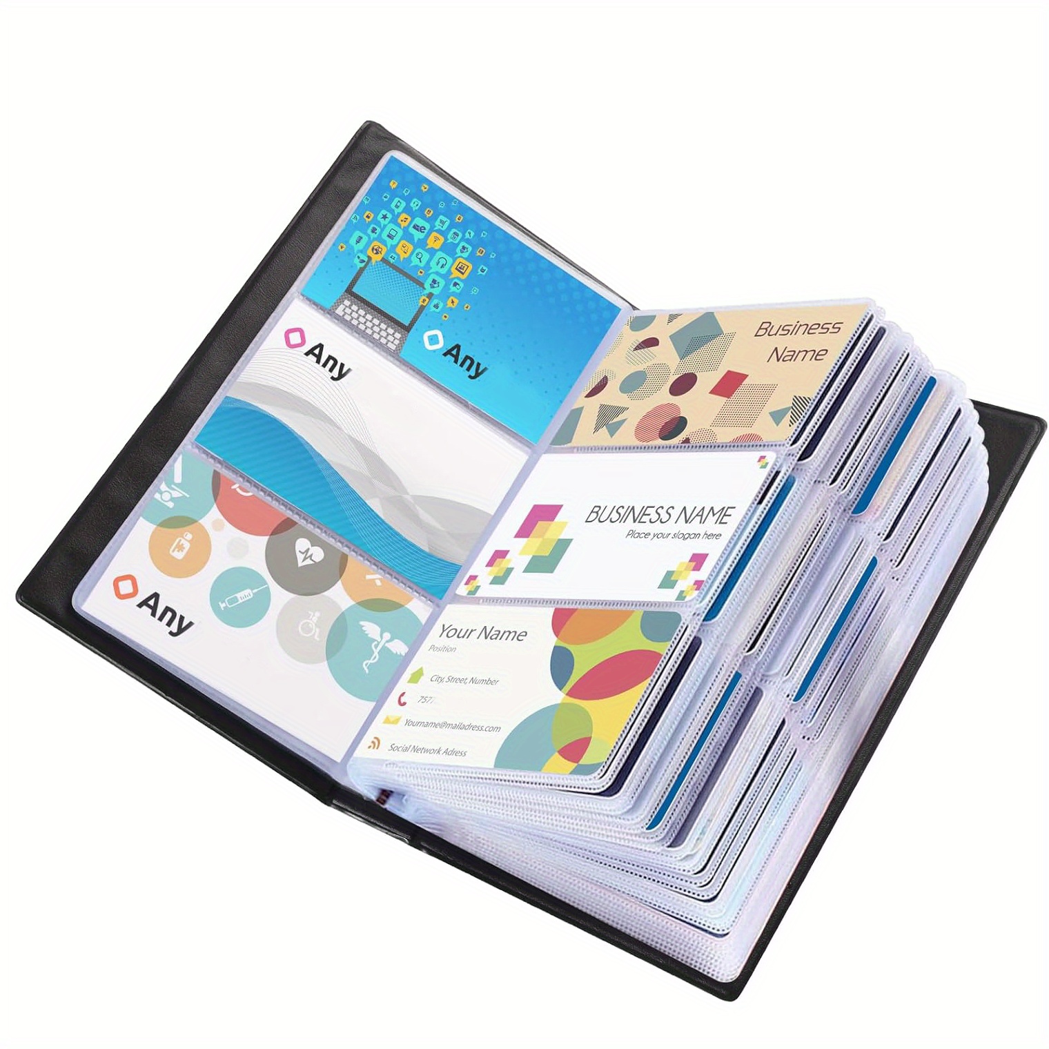 3x5 note card binder Amazon.com: Credit Card Holder and Business Card Organizer, Pocket Credit  Card Wallet for Women, Slim Business Card Holder for Storage Credit Cards  or Business Cards, 26 Slots, with RFID Blocking (Black) :