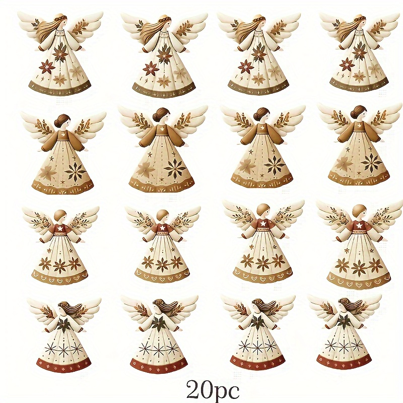 Image of 20 Wooden Christmas Ornaments - A Warm For Decorating Homes, Offices, And Commercial Spaces During The Holidays