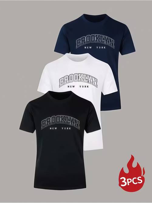 3 new styles of english letter and quirky pattern prints spring summer short sleeve t shirts and shorts fashionable for outdoor activities in