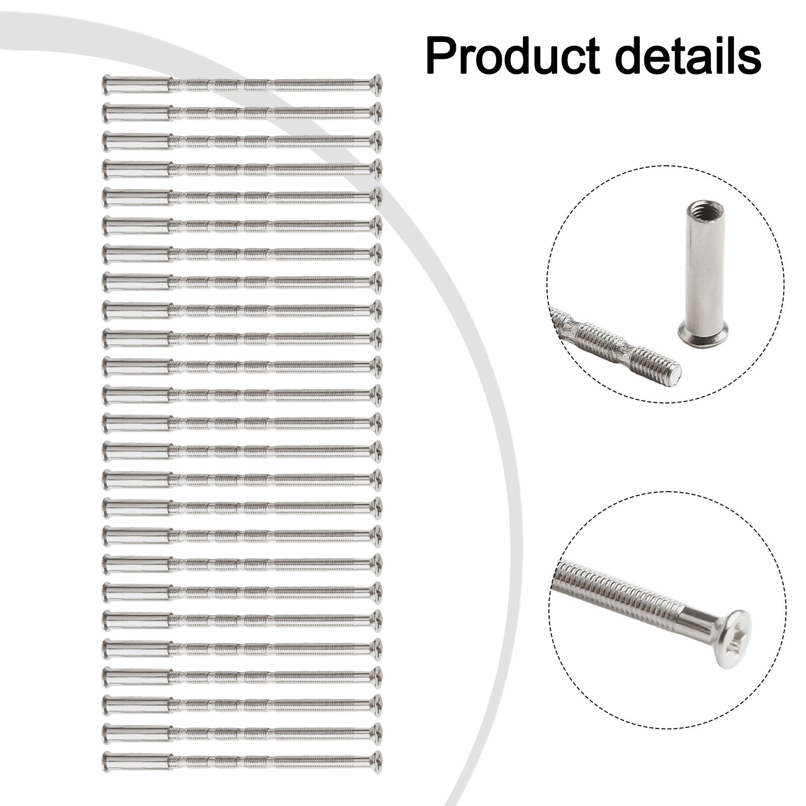 M3 Door Handle Fixing Screws, 25pcs Set
