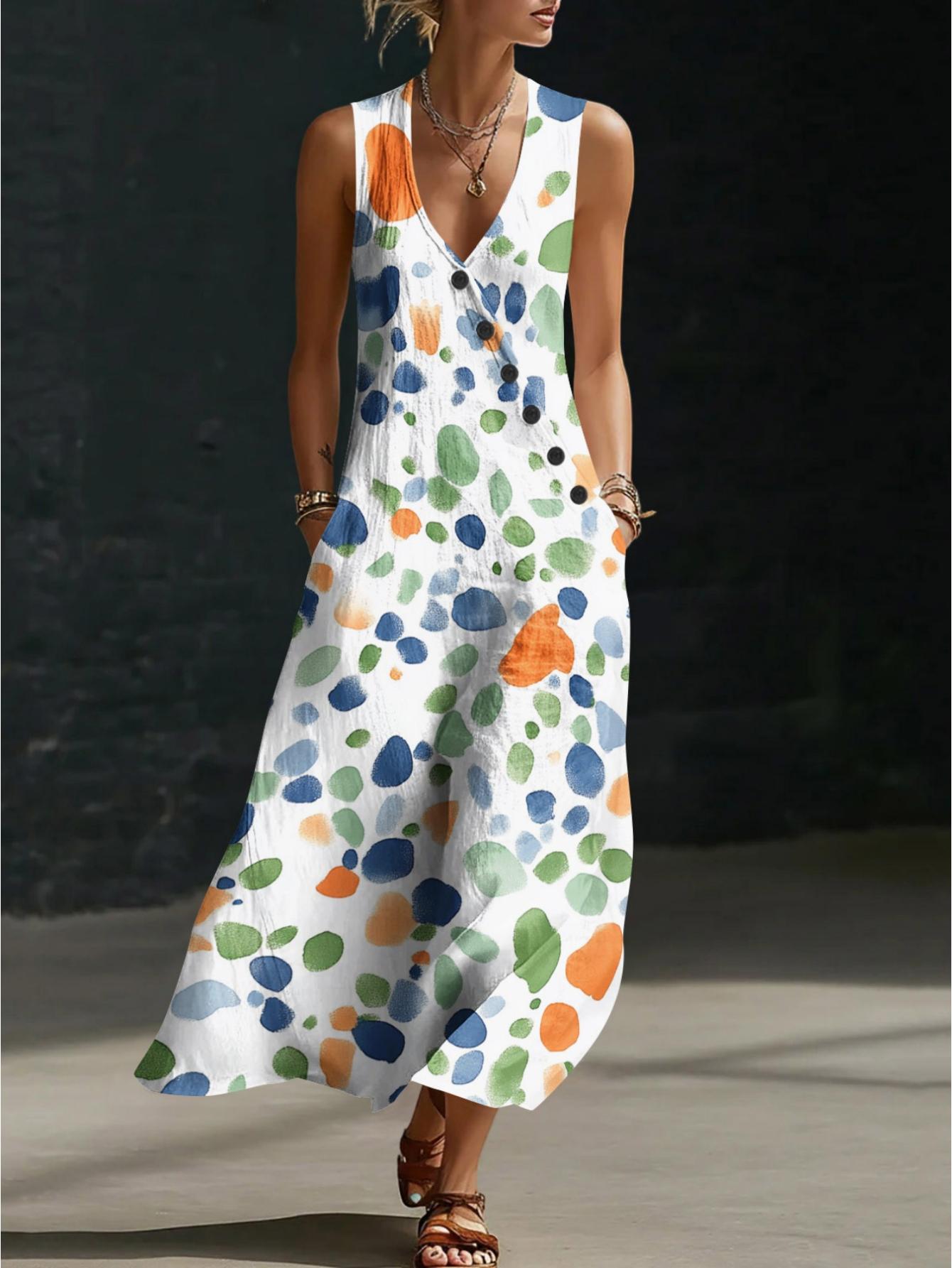 linen boho dresses sold on Temu United States