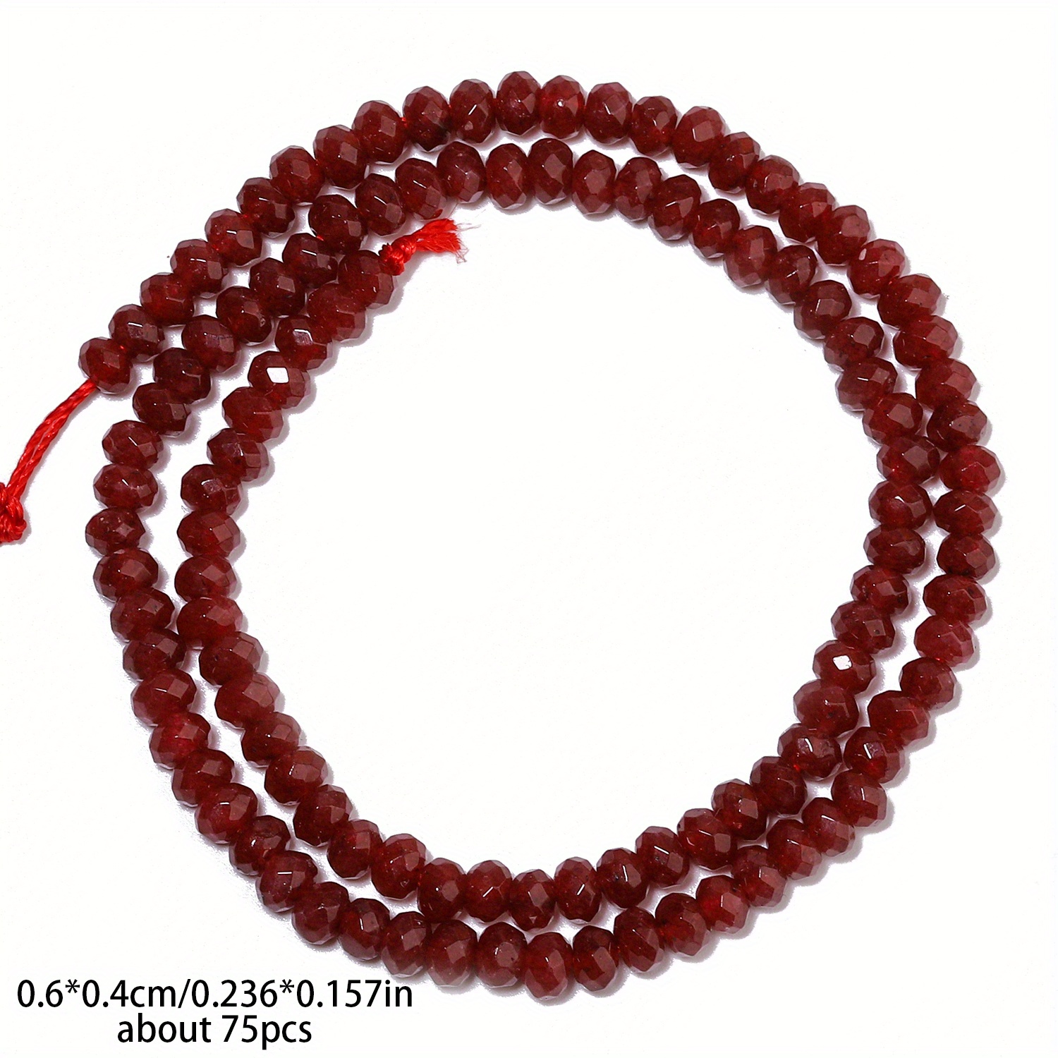 TEMU 75pcs Of 4x6mm Natural Stone Agate Beads In Colors, And Loose, Perfect For Fashion Additions Like Bracelets, Necklaces, Earrings, And Other