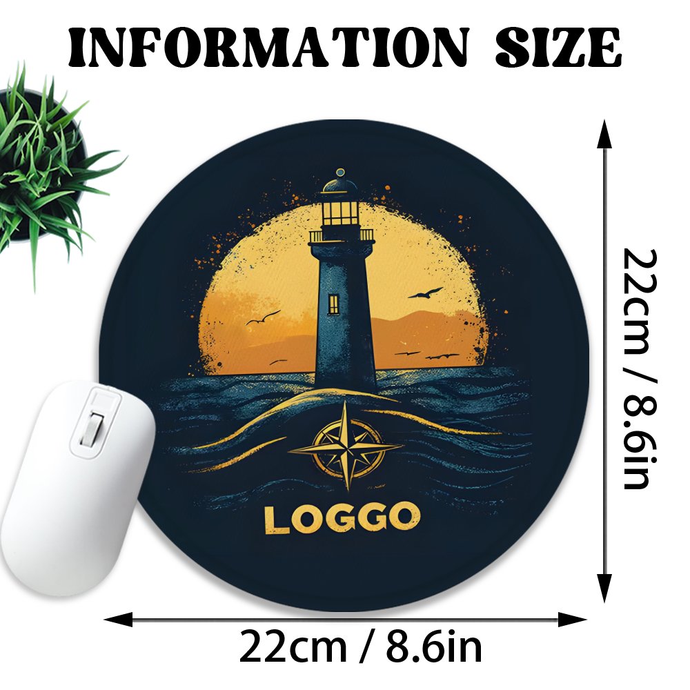 Personalized Mouse Pad For Gaming And Office Use, Featuring A Thick Rubber Base That Allows For Customization Based On Images
