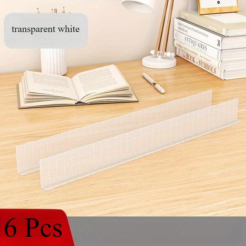 6pcs Drawer Storage Plastic Adjustable Plate Free Combination Drawer Storage Socks Finishing Artifact The Design Of Items Makes It More Neat And Convenient To Use, Suitable For And Bathrooms