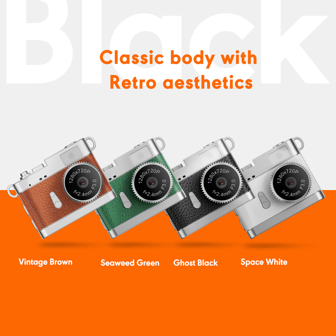 Cámara digital mini retro de 2.44 cm con resolución 720p, visor en tiempo real para fotos y video, batería recargable de 180mAh, compacta y portátil, ideal para principiantes, regalo perfecto para navidad o cumpleaños, sin tarjeta de memoria, fácil de usar