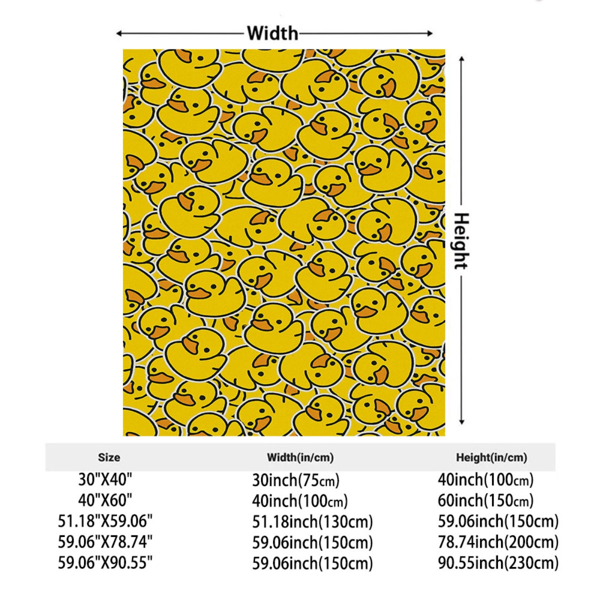 TEMU 1pc Cozy Rubber Duck Print Flannel Blanket | , Low , Tear-resistant, With , Ideal For Sofa,, Office, Camping, And Travel, Perfect Gift