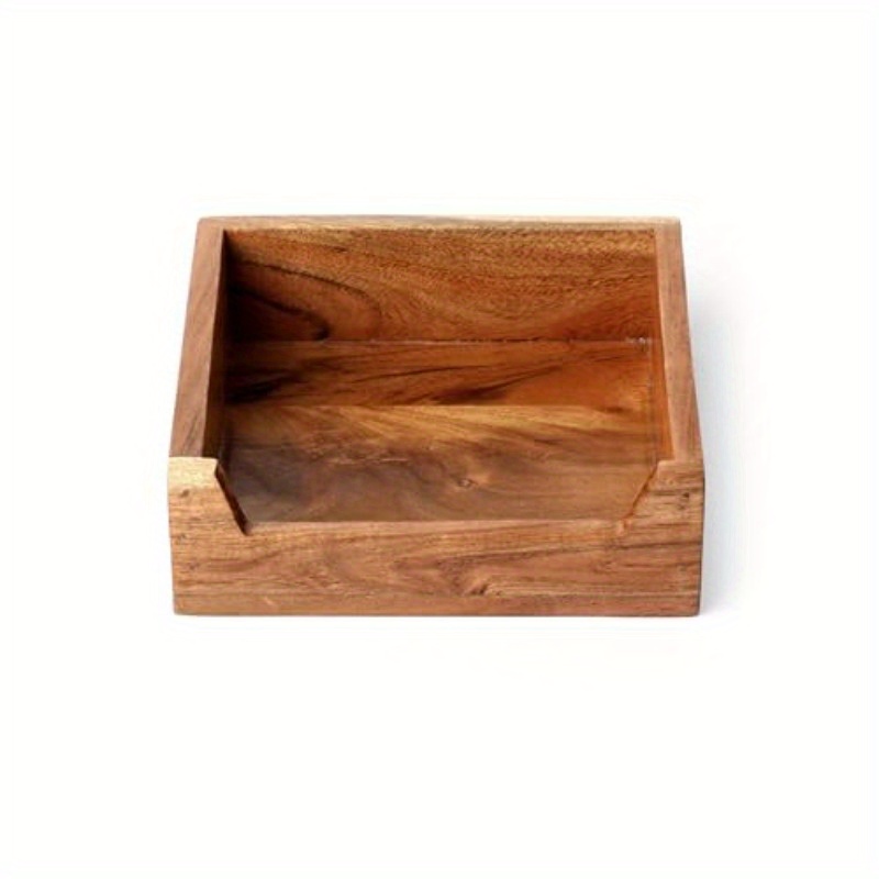 acacia wood tissue holder box rectangular 8x8x2 inch bathroom organizer with lid durable wooden storage for tissues toiletries essentials natural     for bathroom or kitchen bathroom organizers and storage     Product details 1