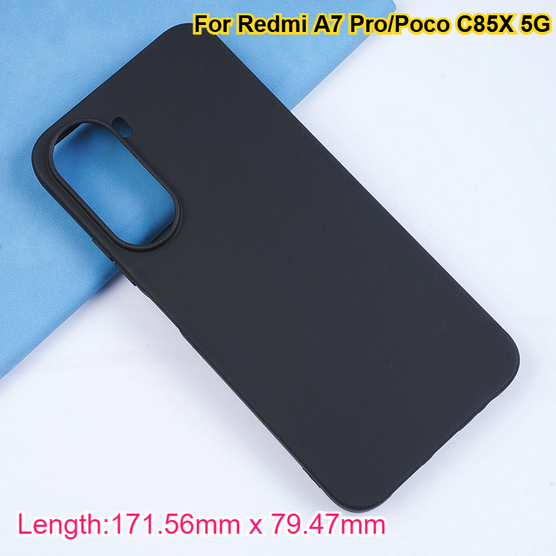 TEMU para teléfono: Carcasa trasera de TPU para Redmi A7 Pro, mate con parachoques - para Redmi A7 Pro