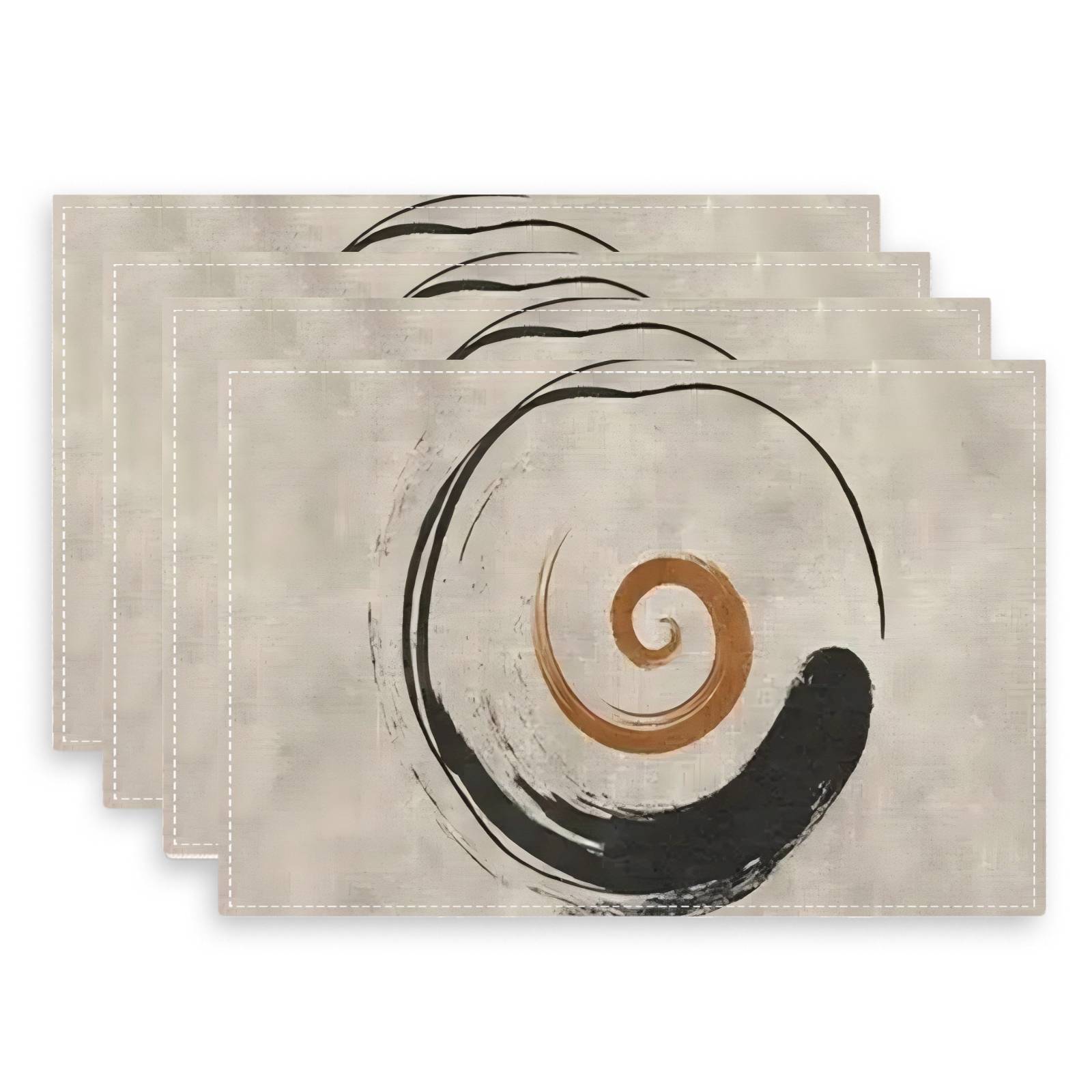 TEMU 4pcs/1 Set Linen Placemats, Boho Placemats, Kitchen Dining Decor, Home Decor, Party Dining Decor, Holiday Placemats, 12x18 Inch Placemats.