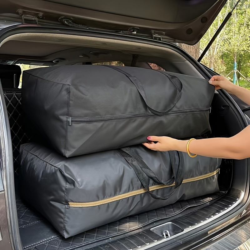 item picture 1pc extra large durable storage bag oxford cloth with double zipper and reinforced handles for   and dorm use