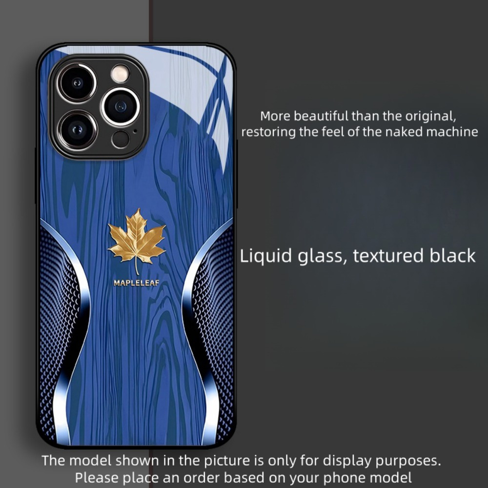 [Retro Fingerprint-resistant Phone Case] Business Texture Maple Leaf Liquid Tempered Glass Phone Case Simple, Business Style, Retro, Drop-proof, Fingerprint-resistant, Easy to clean Protect your phone, great gift for yourself and others! Suitable for iPhone 11/11 Pro/ 11 Pro Max/ 12/12 Mini/12 Pro/12 Pro Max/13/13 Mini/13 Pro/13 Pro Max/ 14/14 Plus/14 Pro/14 Pro Max/15/15 Plus/15 Pro/15 Pro Max/16/ 16 Plus/16 Pro/16 Pro Max
