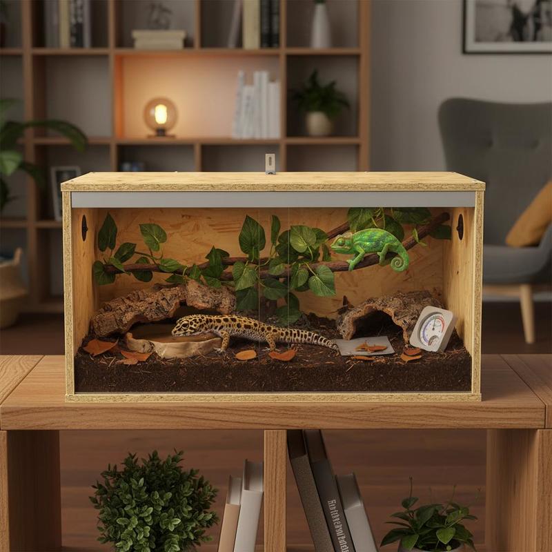 Terrarium 60 X 30 X 30 Cm For Indoor Balcony Terrace | Wooden Structure Stable Durable, Plant Keeping