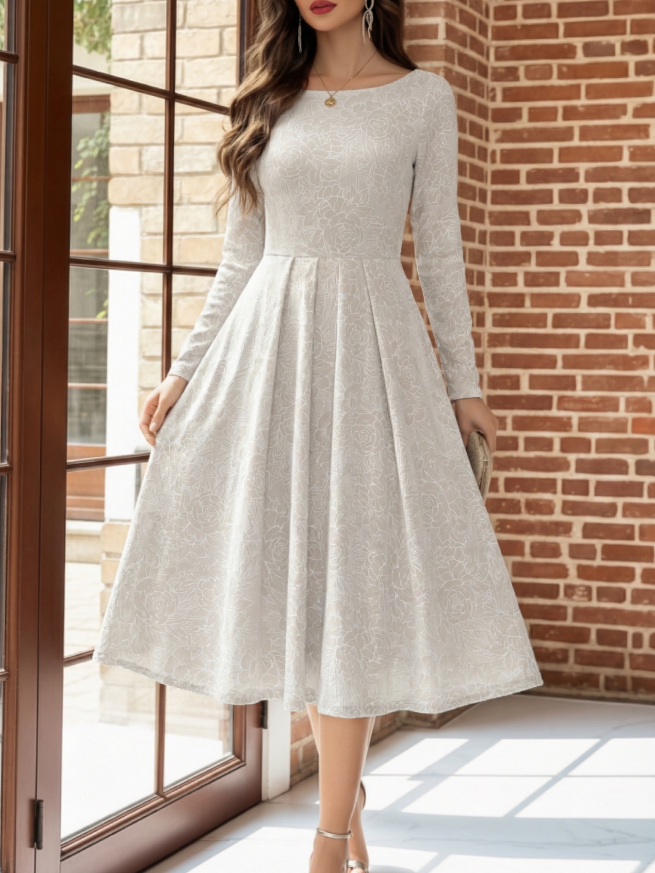 beige lace dresses sold on Temu United States