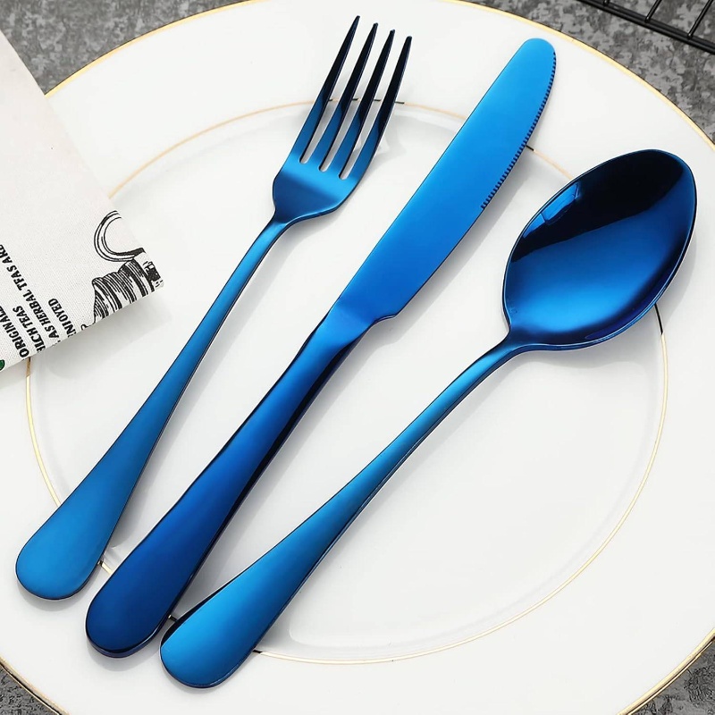 silverware set flatware cutlery 20pcs stainless steel tableware set service 4   fork knife spoon   polished dishwasher safe cutlery portable cutlery set home dining kitchen essentials stylish flatware modern silverware durable utensils   silverware home cooks restaurant supplies Product details 5
