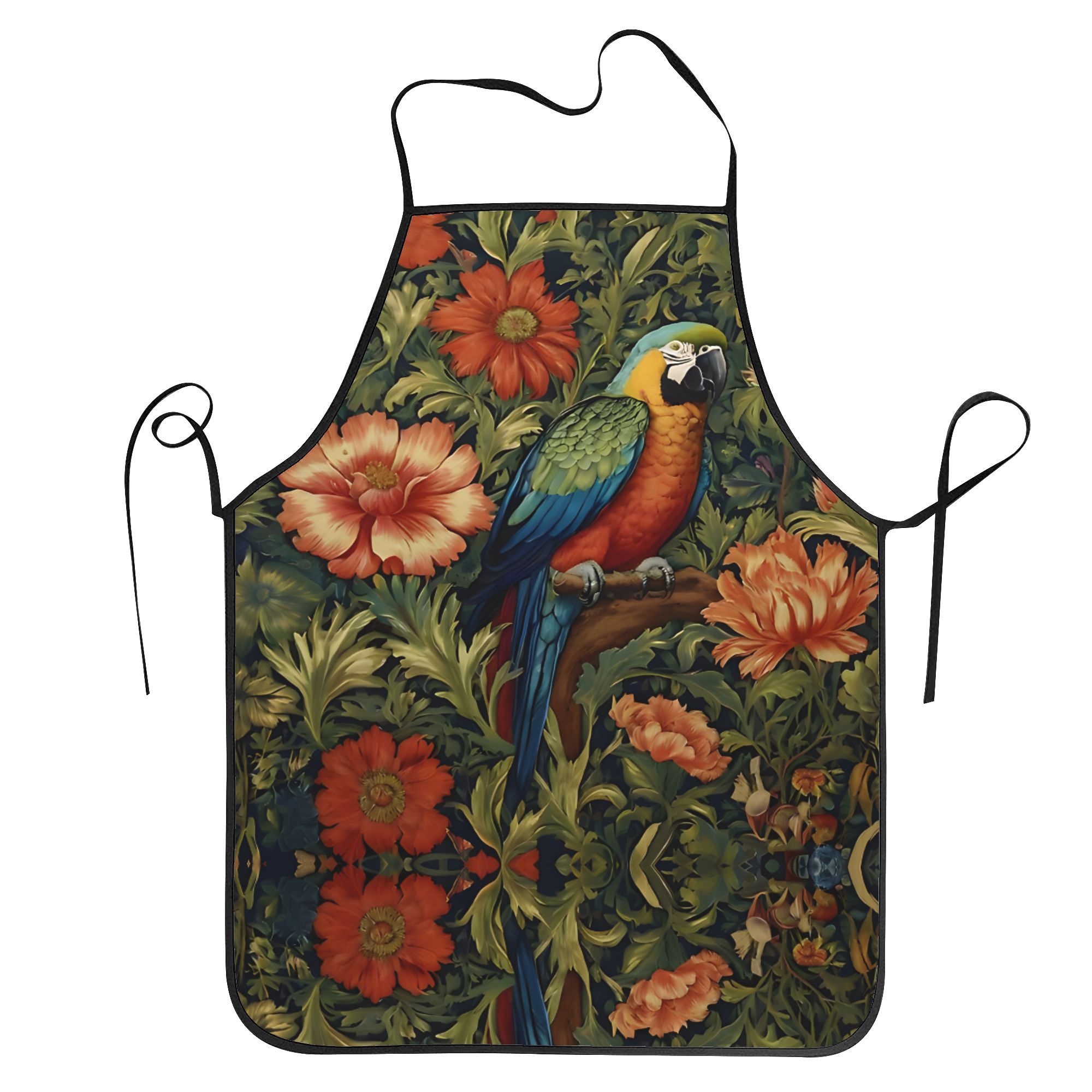 

Vintage Apron, 100% Polyester Woven Fabric, Slight Stretch, 190 Gsm, Patterned Kitchen Apron With Adjustable Neck Strap