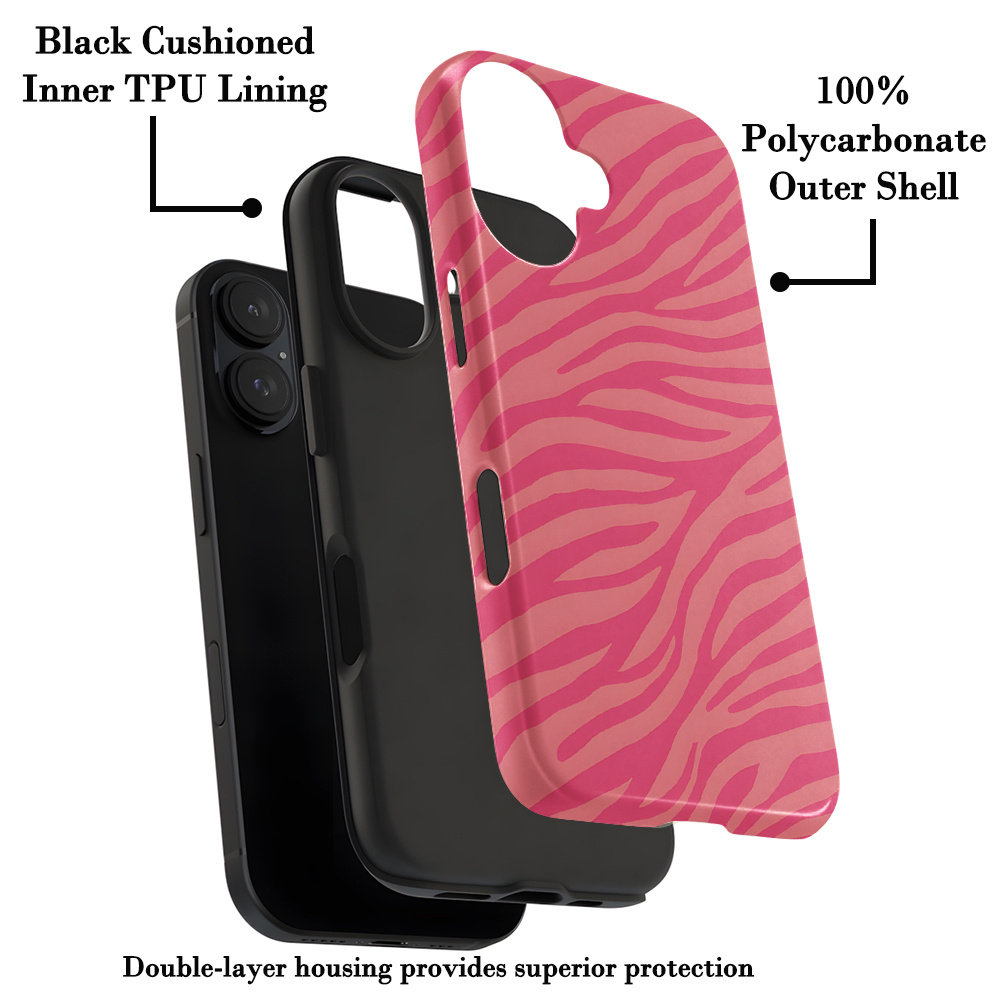 TEMU para Teléfono - 1 de una elegante de película dos en uno con un chic diseño de estampado de leopardo . Esta resistente de capa diseñada para ser