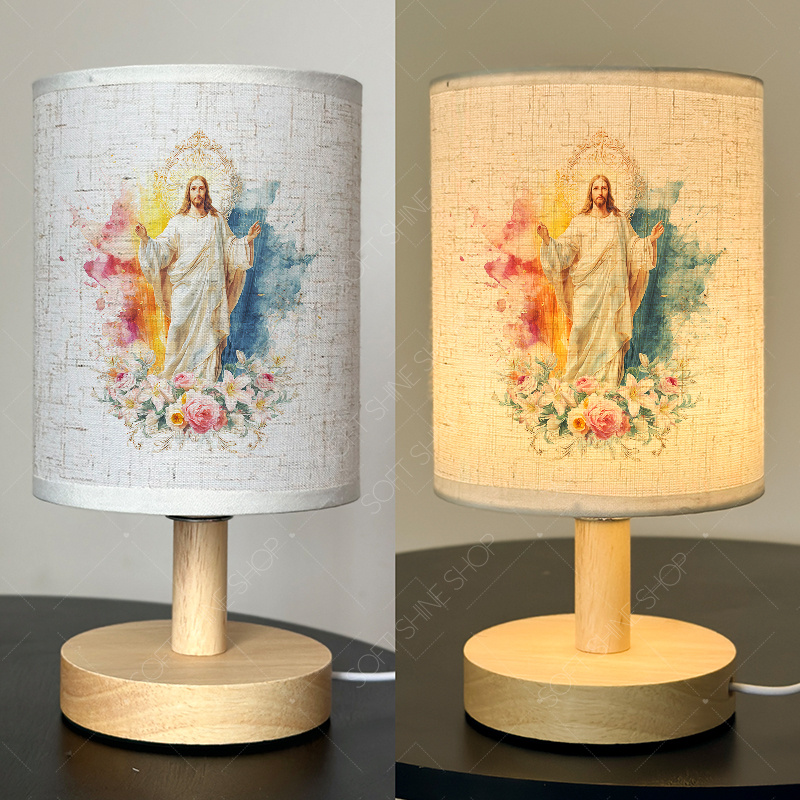 USB-Powered Modern Bedside Table Lamp with Upward Lighting