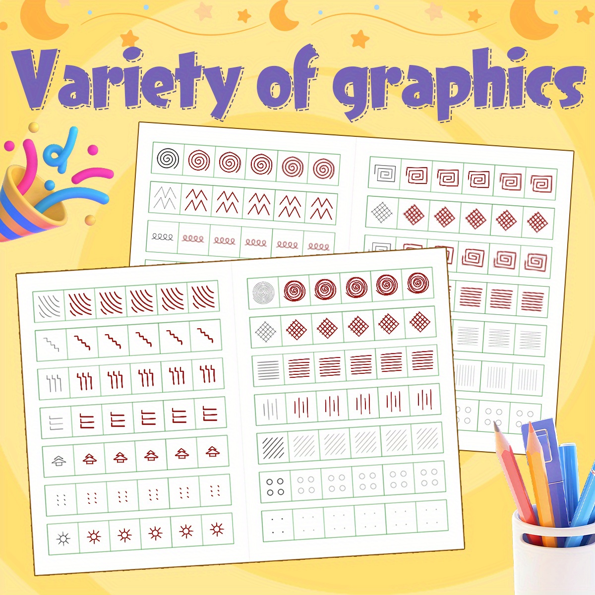 Pen Control Workbook for Kids: Fun Tracing Practice to Improve Handwriting Fluency and Hand-Eye Coordination