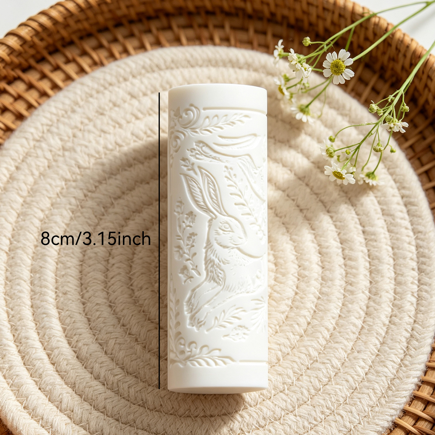 TEMU Polymer Clay Embossing Roller With 3d Leaping & Foliage Relief - 2 Running With Ornate Border Plate Suitable For Pottery, Jewelry Making,