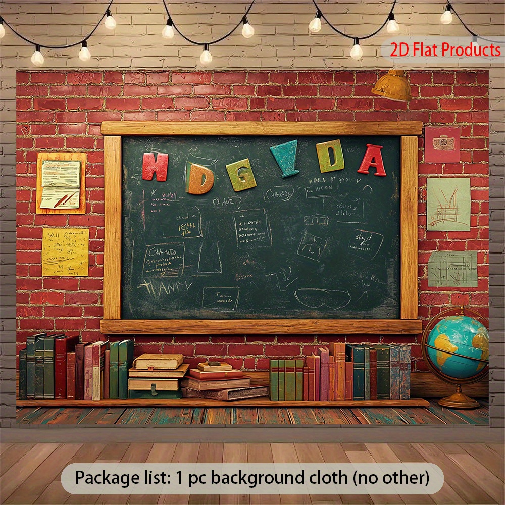 2d flach, 1 stück vintage tafel-hintergrund mit kreidebeschriftung -  -bedruckte langlebiges schwarzes brett für zuhause, büro klassenzimmer party-deko – magnetisch oder klebeband kompatibel, ¡kein   benötigt! einfache reinigung. ideal hochzeiten geburtstage events &  . ¡flaches 2d ‑design in tafeleffekt! perfect studierzimmers bibliotheken buchhandlungen kreativräume versatil verschiedene anläss