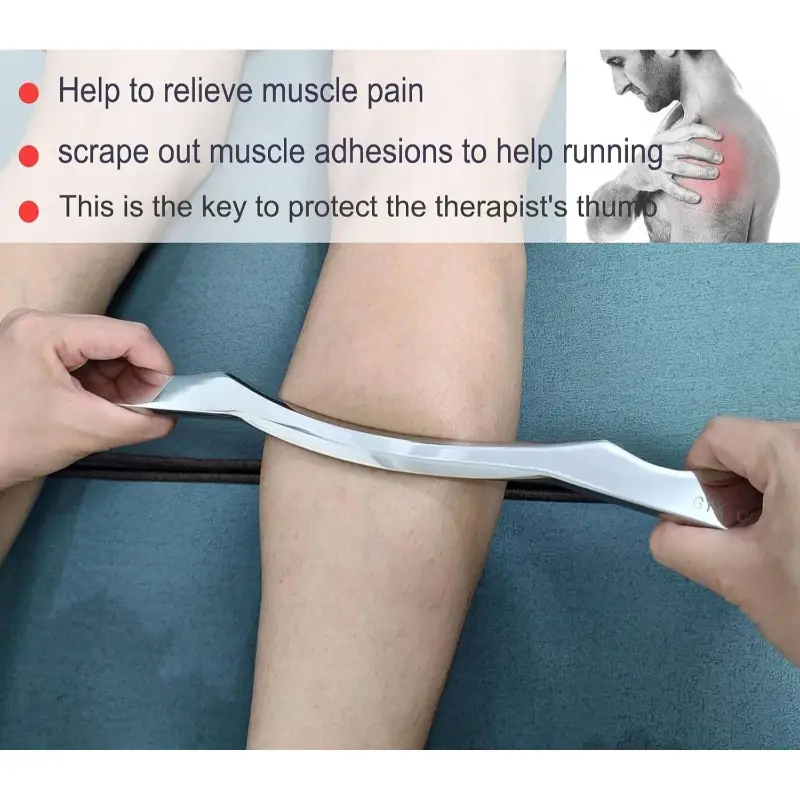 muscle scraper stainless steel gua sha massage iastm tools great long bar Product details 1