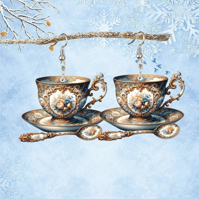 

Elegant Acrylic Christmas Earrings - , Perfect Gift For Her & Friends, Ideal For