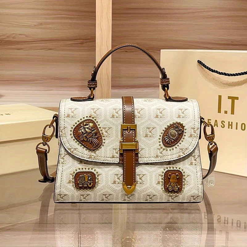 Beige Split Leather Wristlet