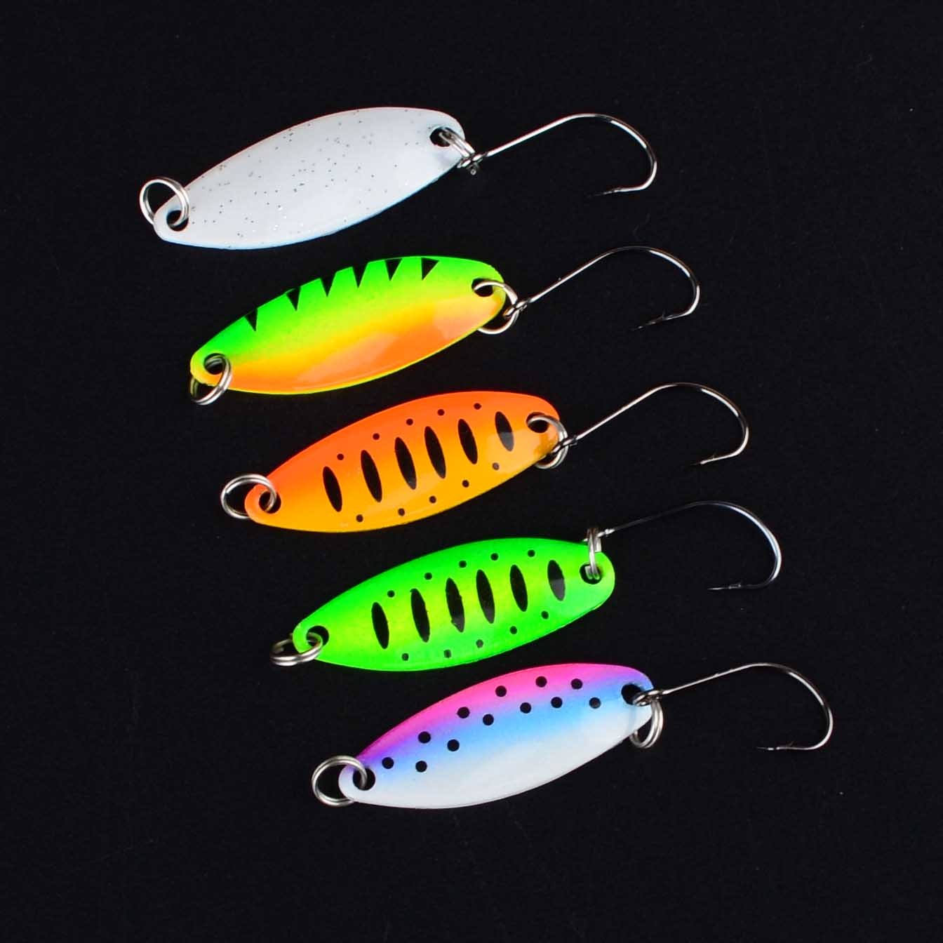 LENPABY Lot 7 Leurres Métal Dur Mer - Wobblers 14g/21g Pour Brochet Carpe Truite Perche - Pêche Carnassiers