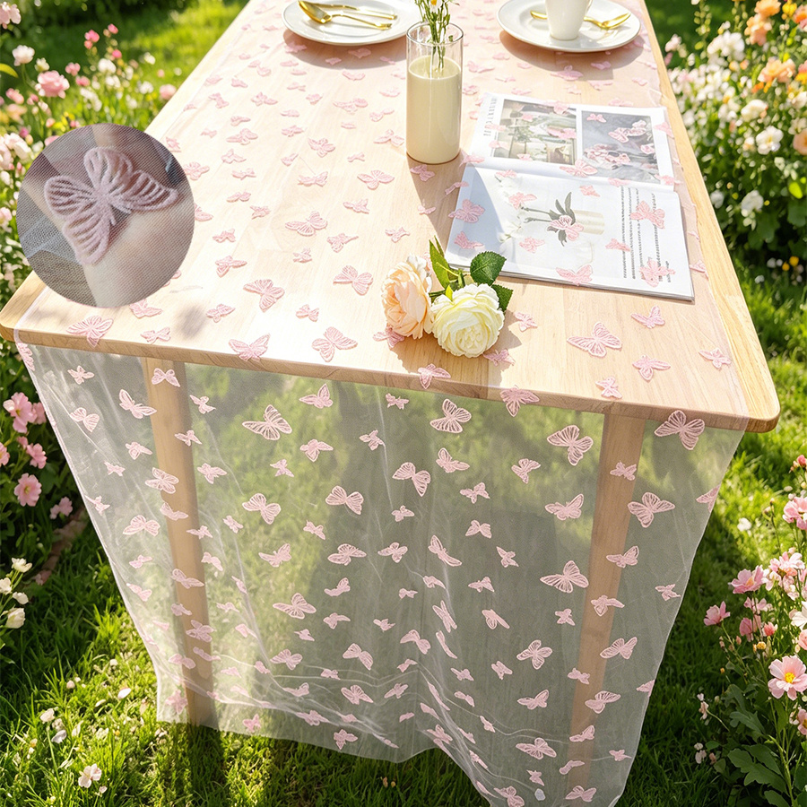 TEMU 1pc, Double-sided Pattern Table Runner, Party Table Runner, 75x300cm, Birthday Holiday Party Decoration Table Runner, Wedding Bride Gift Gift