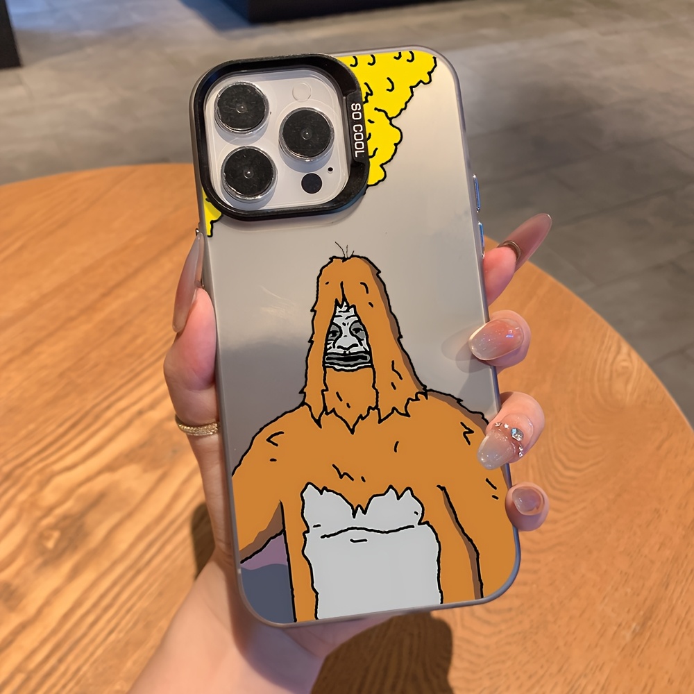 TEMU Phone Case: 1 Vibrant Black "the Big Lez Show" Pattern Tpu Shockproof Phone Case, Suitable For Iphone 11/12/13/14 Pro Max/15 Pro/16 Plus/16 Pro