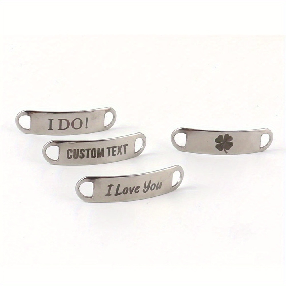 Custom Engraved Shoe Lace Buckles - Anniversary Gift for Couples - Metal Sho