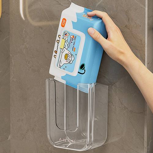 wall mounted wet wipe dispenser self plastic holder large opening design strong load bearing suitable for tissue storage box