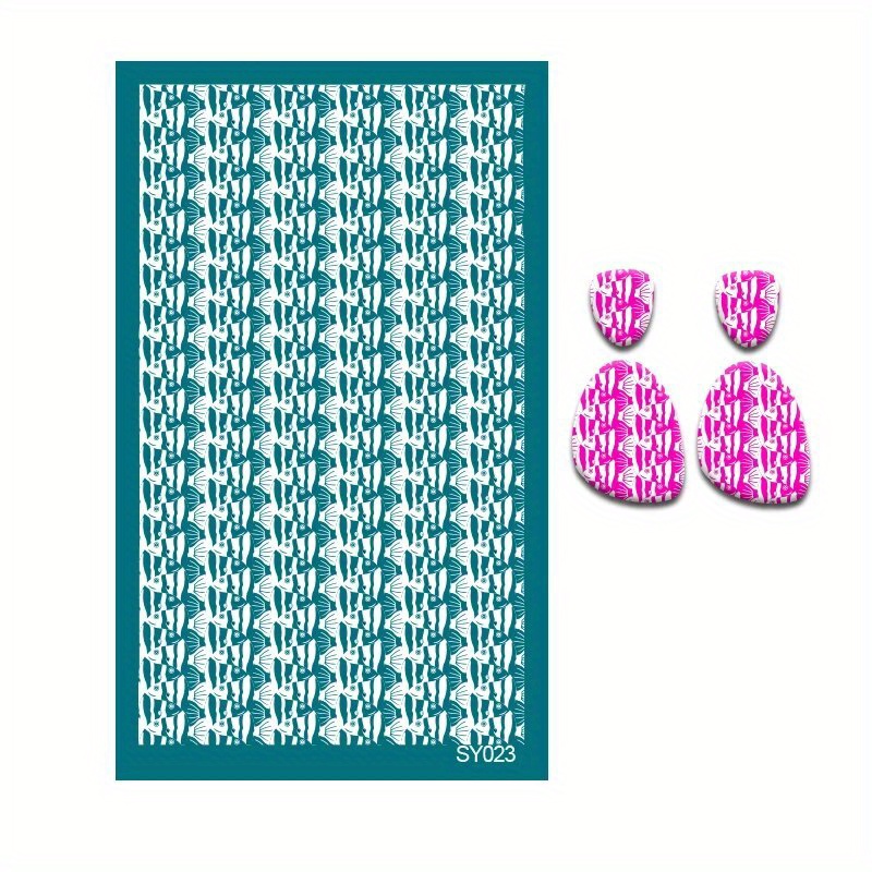 New Screen Stencils for Polymer Clay Reusable Print Kit