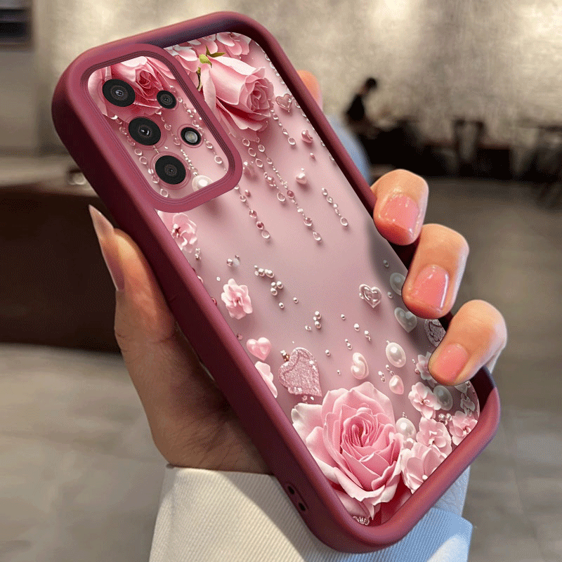 TEMU Gorgeous Flower Pattern Phone Case For Galaxy A13/a14 4g/a21s/a05s/a13 5g/s23/s23 Ultra/s23 Fe/s21 Ultra 5g/s21fe 5g/s20/s20fe/a71/a55 5g/a54