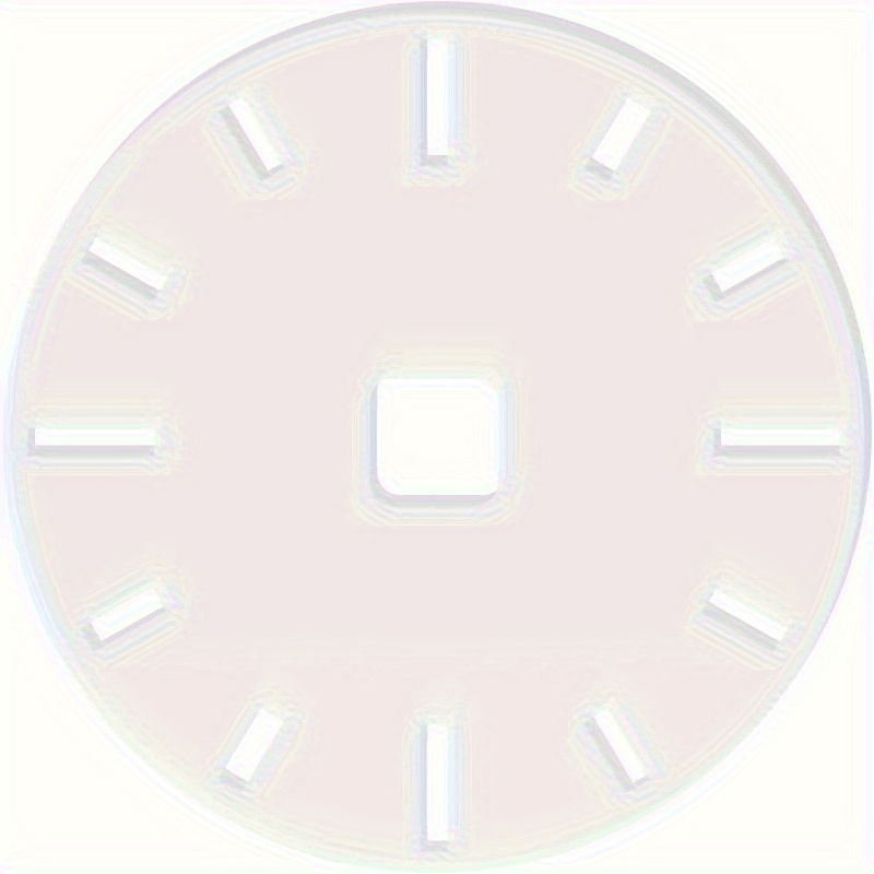 TEMU 12-inch Acrylic Dial Template With - Transparent Woodworking Router Guide For Diy Clock Making, Square Hole Design For Precise Inlaying, Clear