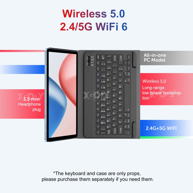 XGODY 2025 Android 15 Nieuwe 2-in-1 Tablet