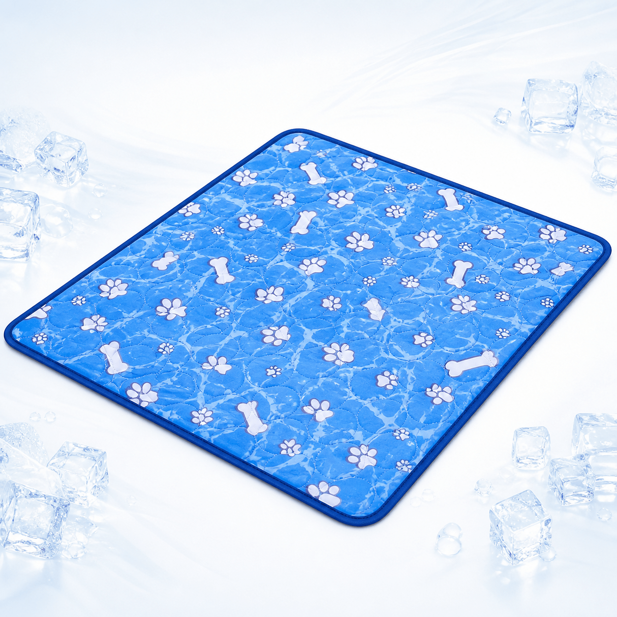 TEMU 2pcs Extra Large Dog Cooling Pad, 50 X 40 Cm Pet Cooling Mat For Hot Weather, Lightweight Cool-to-touch Pet Blanket, Washable Breathable Dog Pad