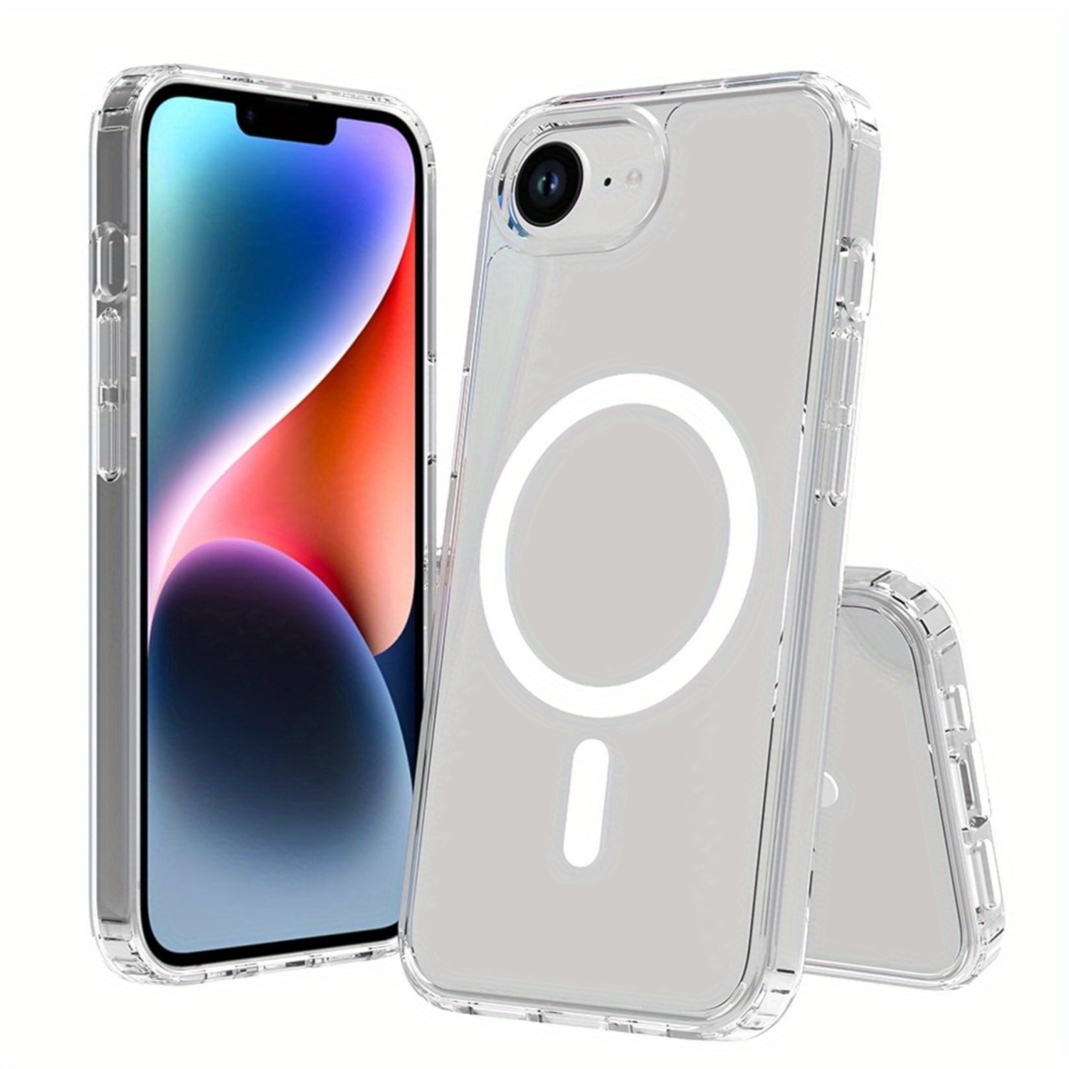 transparent magnetic wireless charging phone case iphone 16e