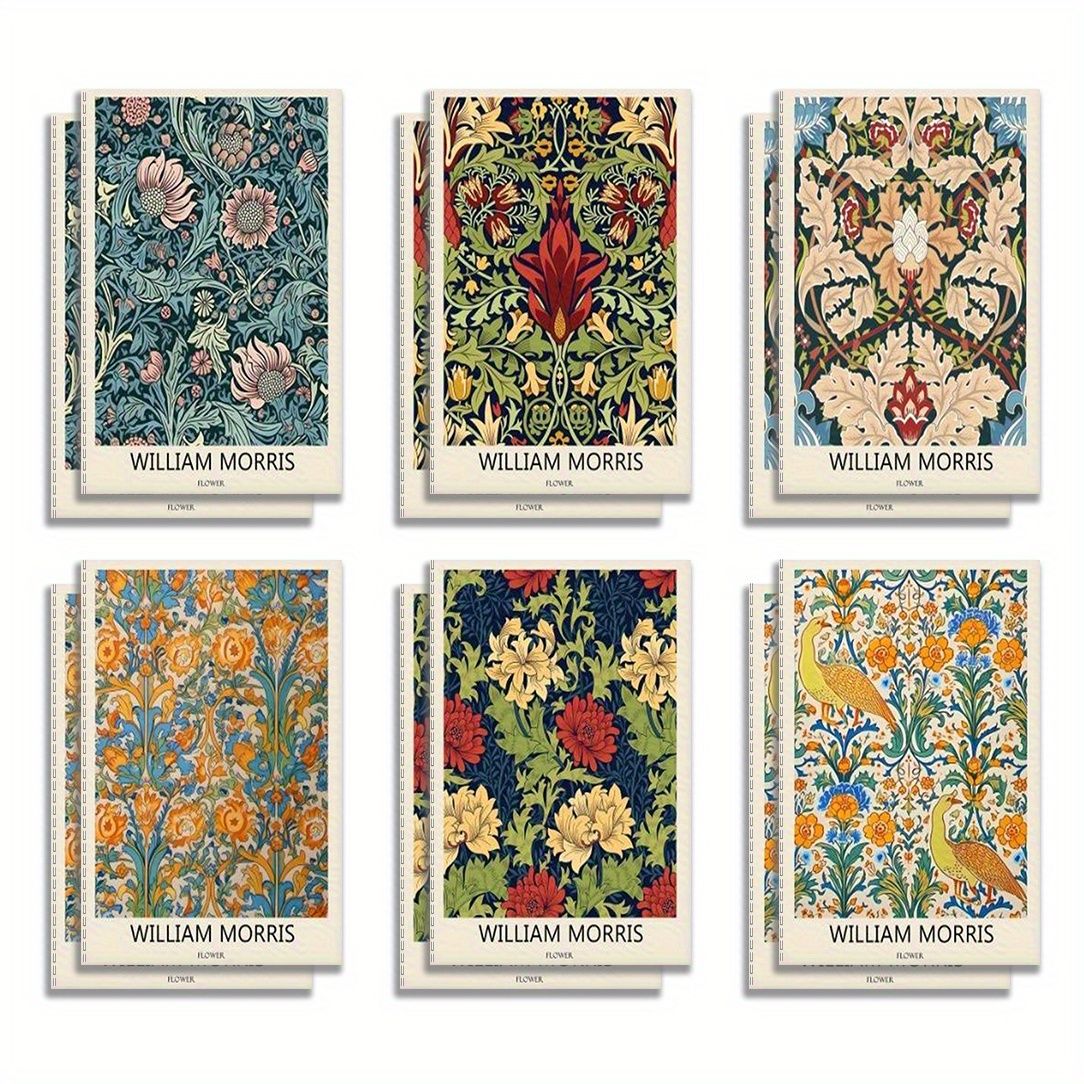 TEMU Ensemble de 12 mini blocs-notes à fleurs abstraites | Carnets inspirants et amusants pour scolaires et de bureau, accessoires de voyage