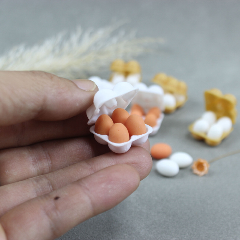 

Miniature Food Play 1:12 Model Life Set Egg Egg Tray