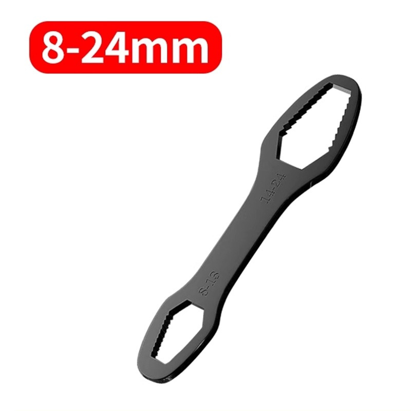 TEMU 1pc Multifunctional Repair Wrench - Adjustable Self-tightening Double-head Wrench, Dual-head Dual-use, Self-tightening Bite, Multi-specification
