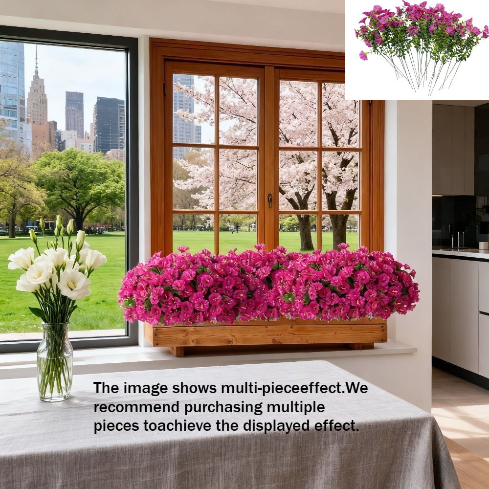 Image of 20pcs Uv-resistant Fake Daisies Suitable For Outdoor - Realistic Plastic Flowers, Low-maintenance Daisies Suitable For Doorways, Patios, Gardens And Seasonal Decor (no Container)