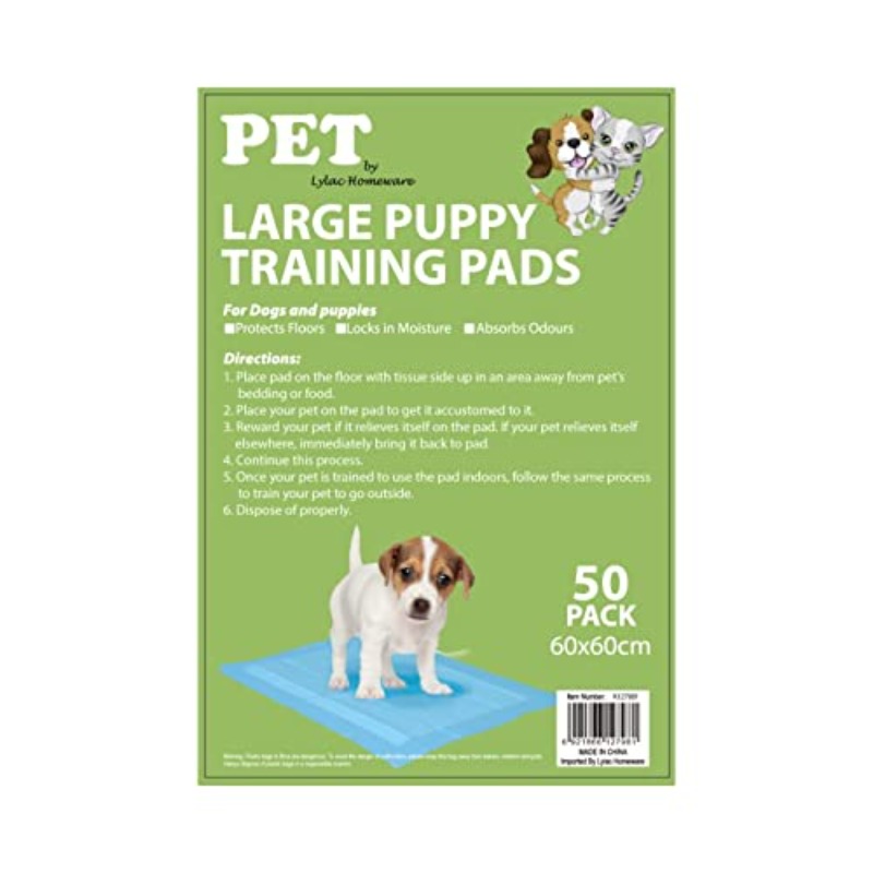 Puppy Training Pads 50pcs 60Cm X 60Cm Size Multicolor