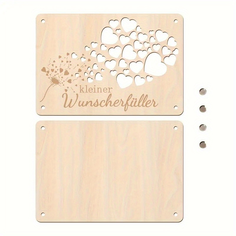 E-shop Geldgrußkarte aus Holz – Einzigartig designt mit einem Herz, geeignet für Geburtstage, Hochzeiten, Erstkommunionen, Reisebestätigungen,