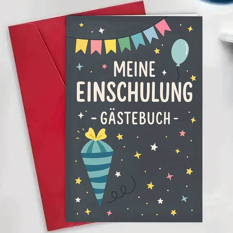 E-shop 1 Stück Gästebuch für den ersten Schultag – für Freunde, Familie Lehrer, um an der Feier teilzunehmen herzliche Wünsche zu hinterlassen – Ideal