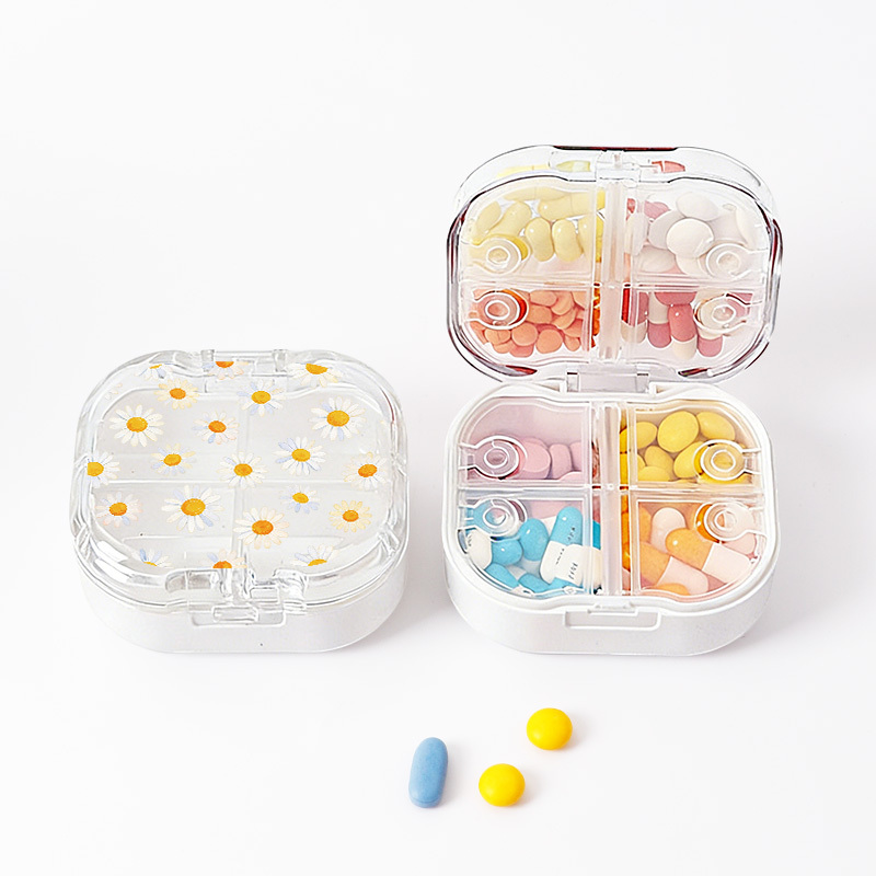 Portable Moisture-proof Small Pill Box With 8 Independent Sealed Compartments, A Must-have Medicine Organizer For