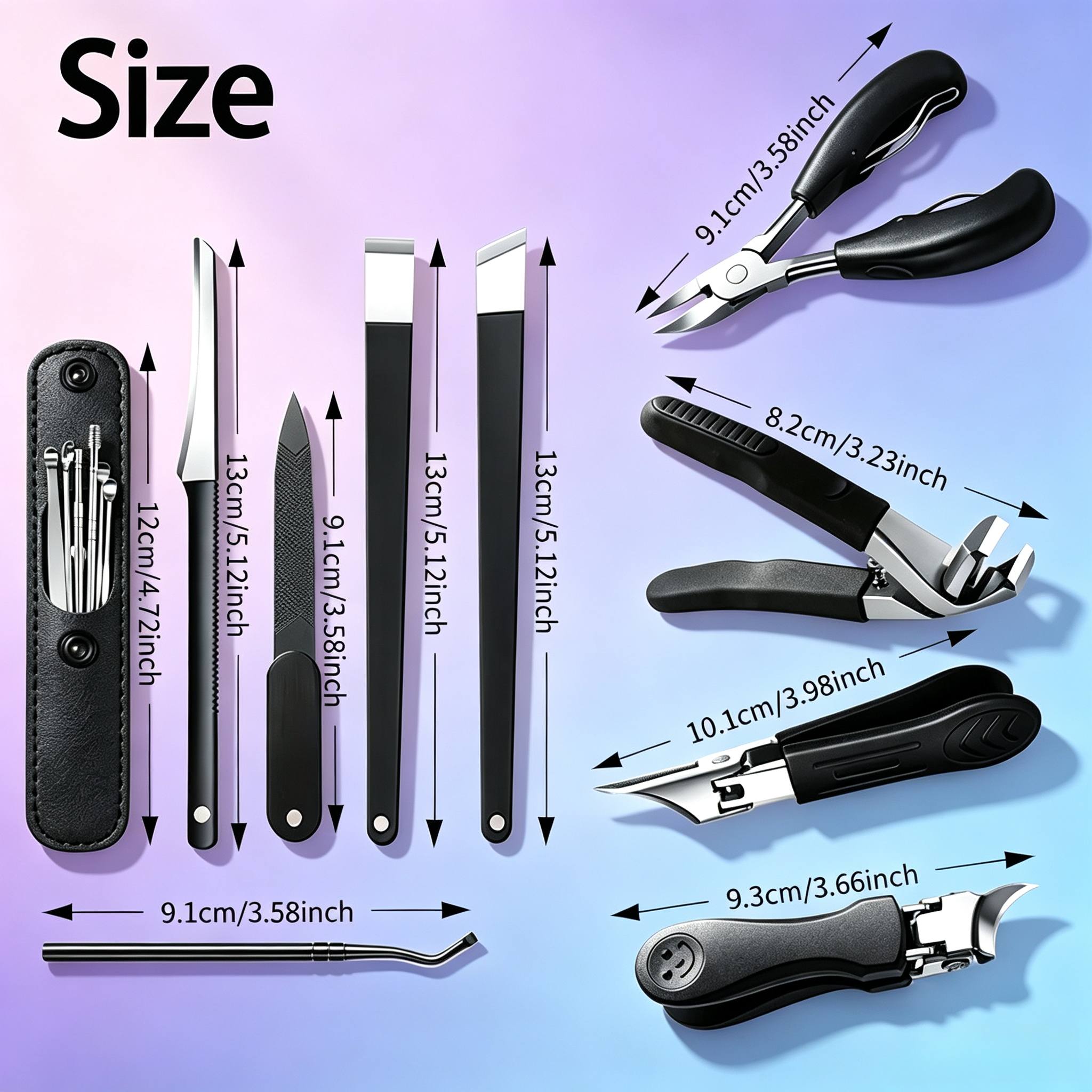 13pcs Set for Precise Trimming of Ingrown and Thick Toenails