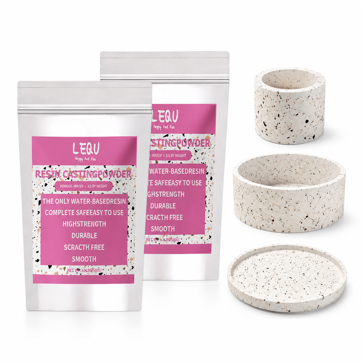 500g/1kg/1.5kg Quick Resin Casting Powder - Easy Craft Models, Pottery, Ceramic Plaster Ornaments Sculpture For Home Decor, Beginner-friendly, Fast-drying, , Artistic, Creative, And Versatile