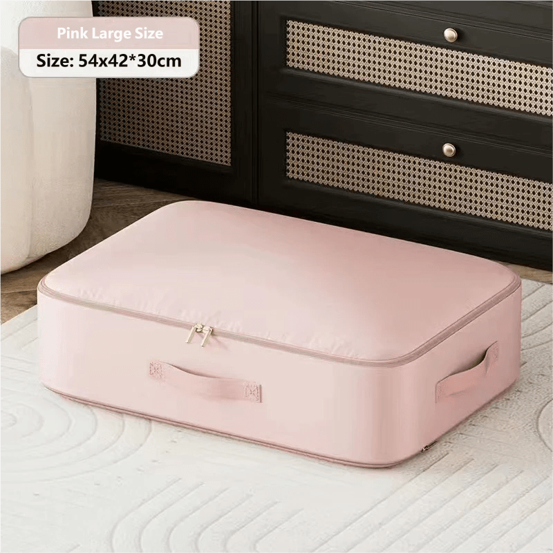 TEMU [compression Bags] Extra-large Capacity Storage Bags For Clothing And Quilts. Suitable For Quilts, Comforters, And Garments. Ideal For Moving,